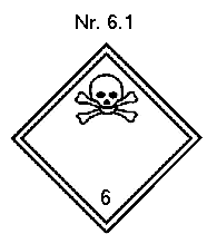 Gefahrzettel 6.1